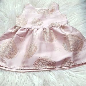 Baby girls dusty pink dress -2T